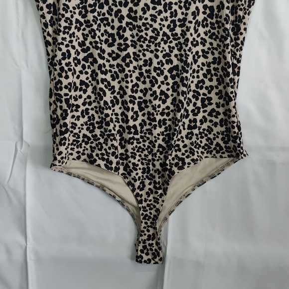 NWT Dynamite Leopard Bodysuit Stretch A16 - Picture 6 of 9